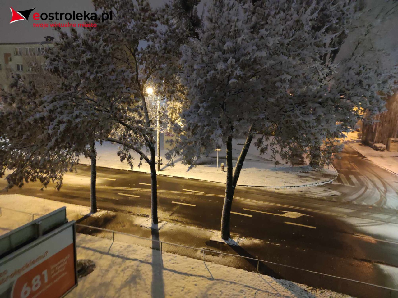 Pierwsza oznaka zimy w Ostrołęce 2023 [18.11.2023] - zdjęcie #2 - eOstroleka.pl