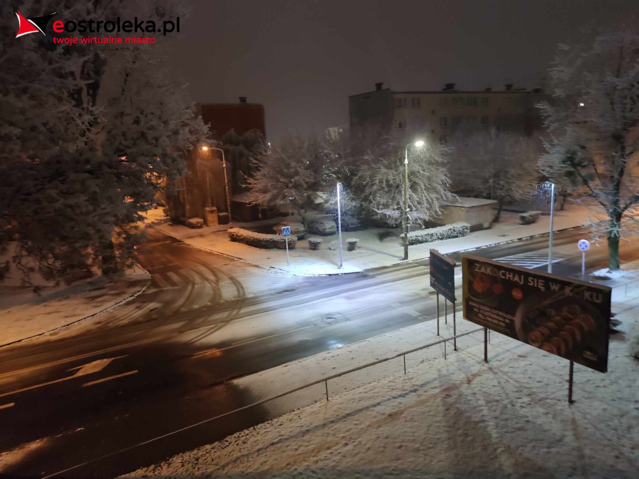 Pierwsza oznaka zimy w Ostrołęce 2023 [18.11.2023] - zdjęcie #7 - eOstroleka.pl
