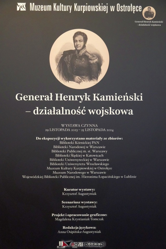 Wernisaż wystawy planszowej „Generał Henryk Kamieński – działalność wojskowa” [29.11.2023] - zdjęcie #14 - eOstroleka.pl