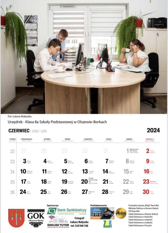 Kalendarz Gminy Olszewo-Borki - zdjęcie #1 - eOstroleka.pl