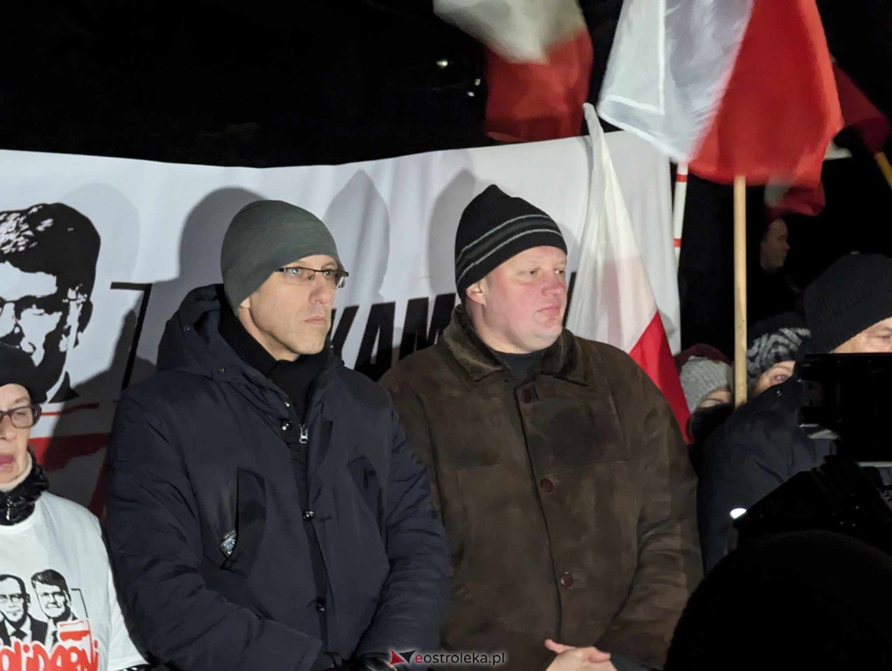 Manifestacja przed więzieniem w Przytułach Starych [21.01.2024] - zdjęcie #14 - eOstroleka.pl