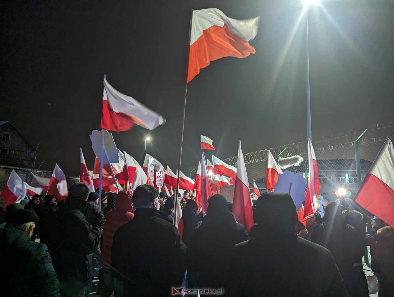 Manifestacja w Przytułach Starych [22.01.2024] - zdjęcie #4 - eOstroleka.pl
