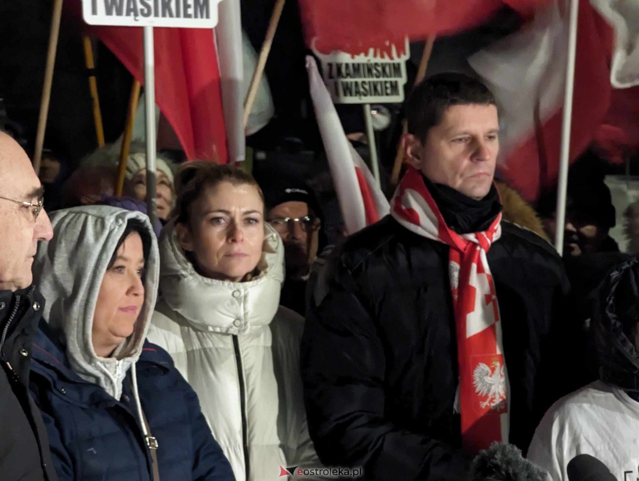 Manifestacja w Przytułach Starych [22.01.2024] - zdjęcie #7 - eOstroleka.pl