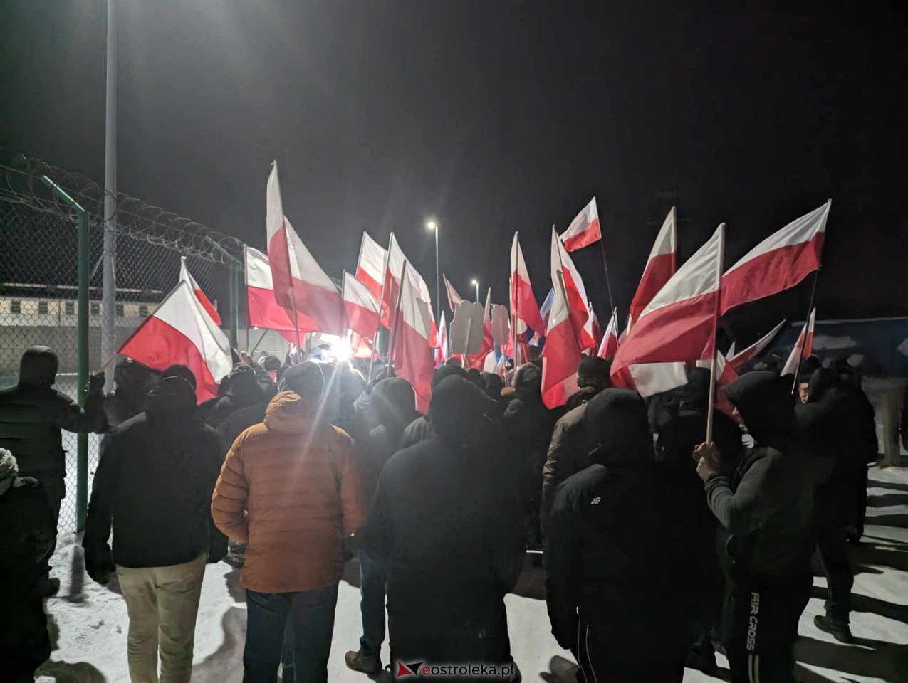 Manifestacja w Przytułach Starych [22.01.2024] - zdjęcie #12 - eOstroleka.pl