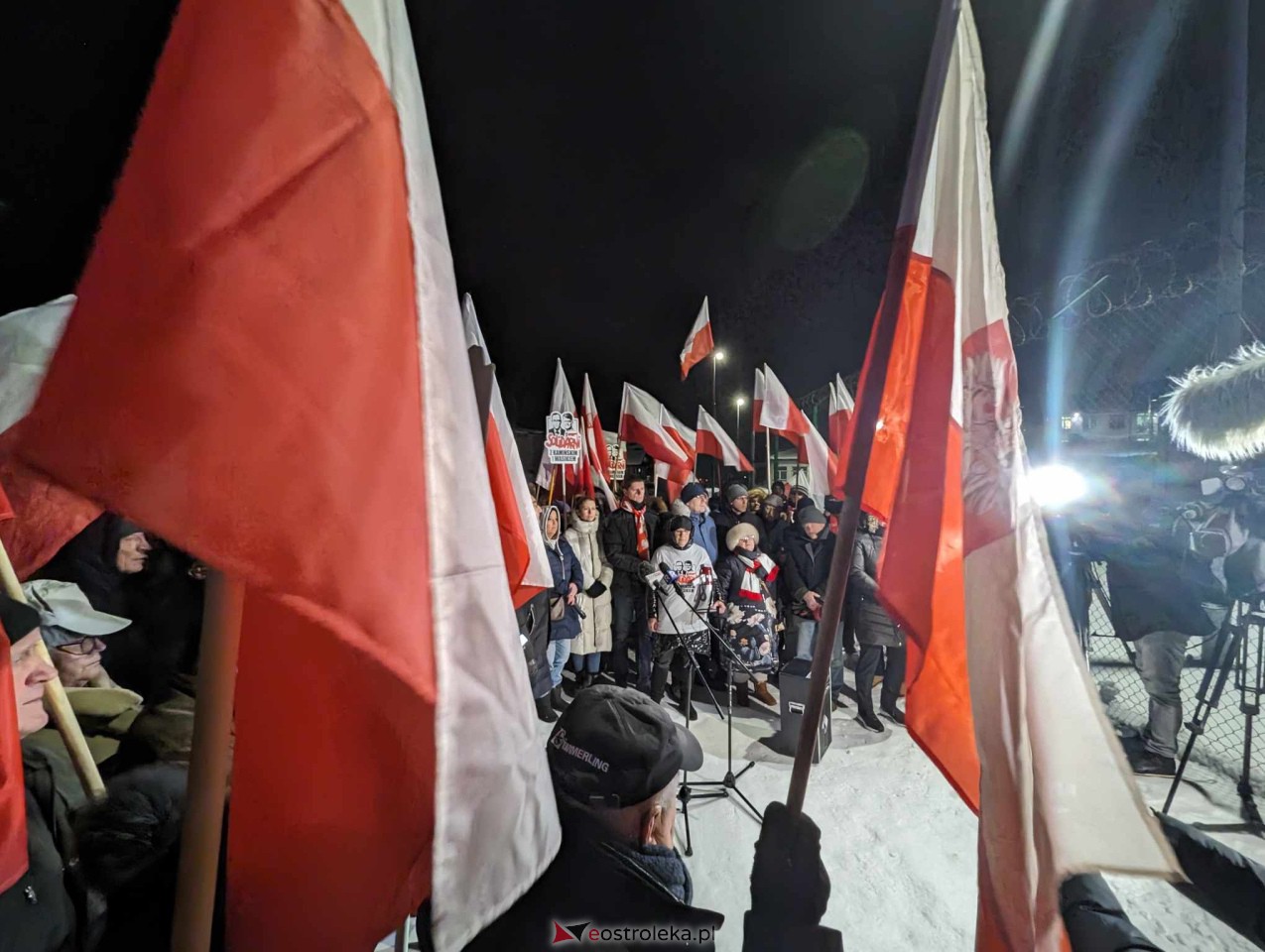 Manifestacja w Przytułach Starych [22.01.2024] - zdjęcie #15 - eOstroleka.pl