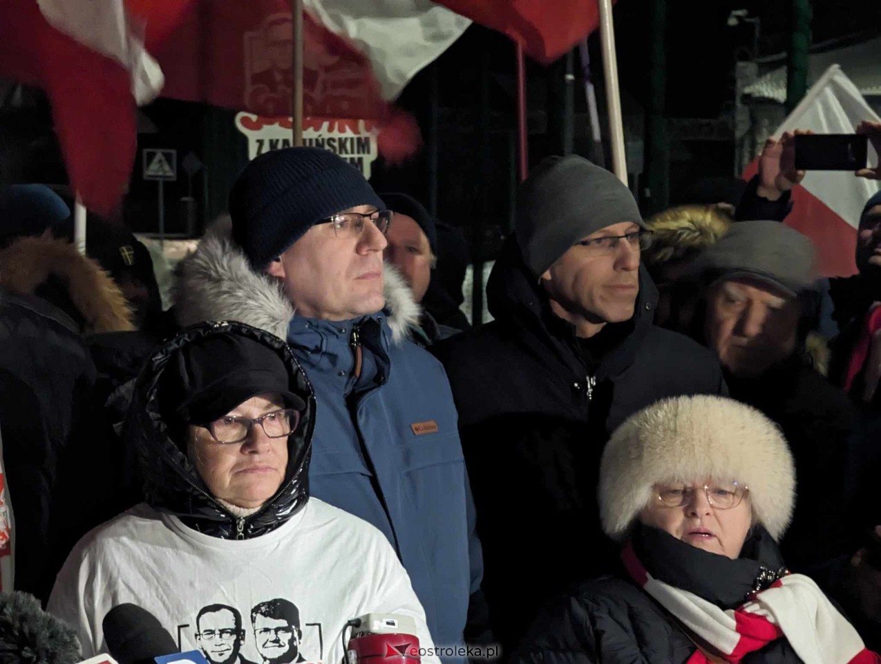 Manifestacja w Przytułach Starych [22.01.2024] - zdjęcie #18 - eOstroleka.pl