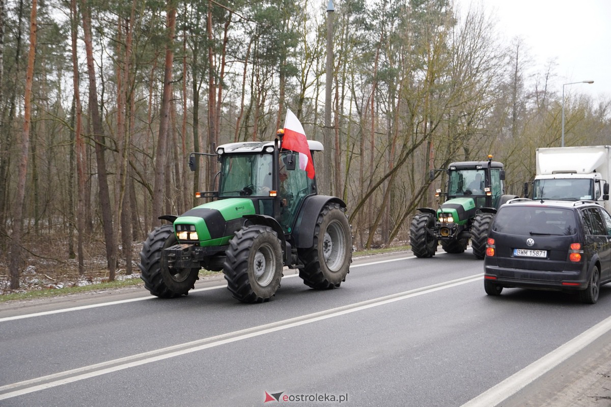 Protest rolników także w Ostrołęce! Ciągniki na ulicach [9.02.2024] - zdjęcie #29 - eOstroleka.pl