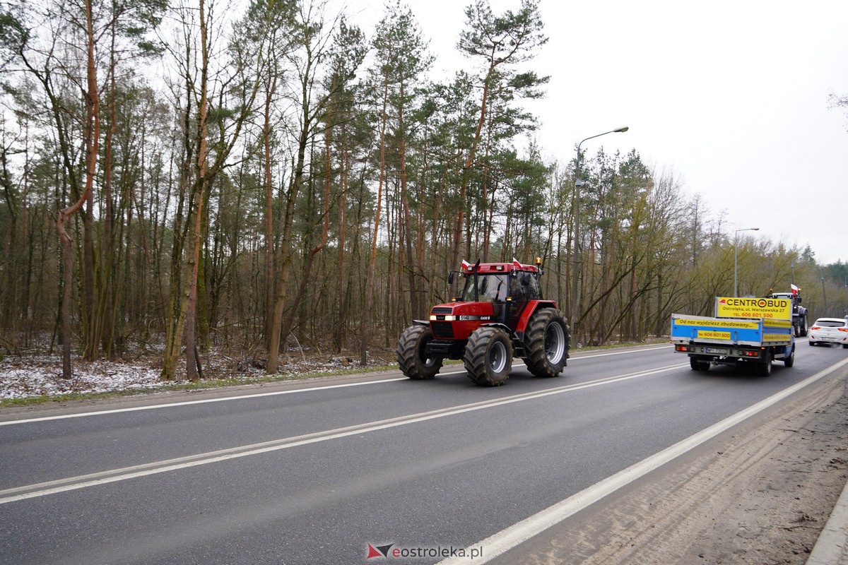 Protest rolników także w Ostrołęce! Ciągniki na ulicach [9.02.2024] - zdjęcie #33 - eOstroleka.pl