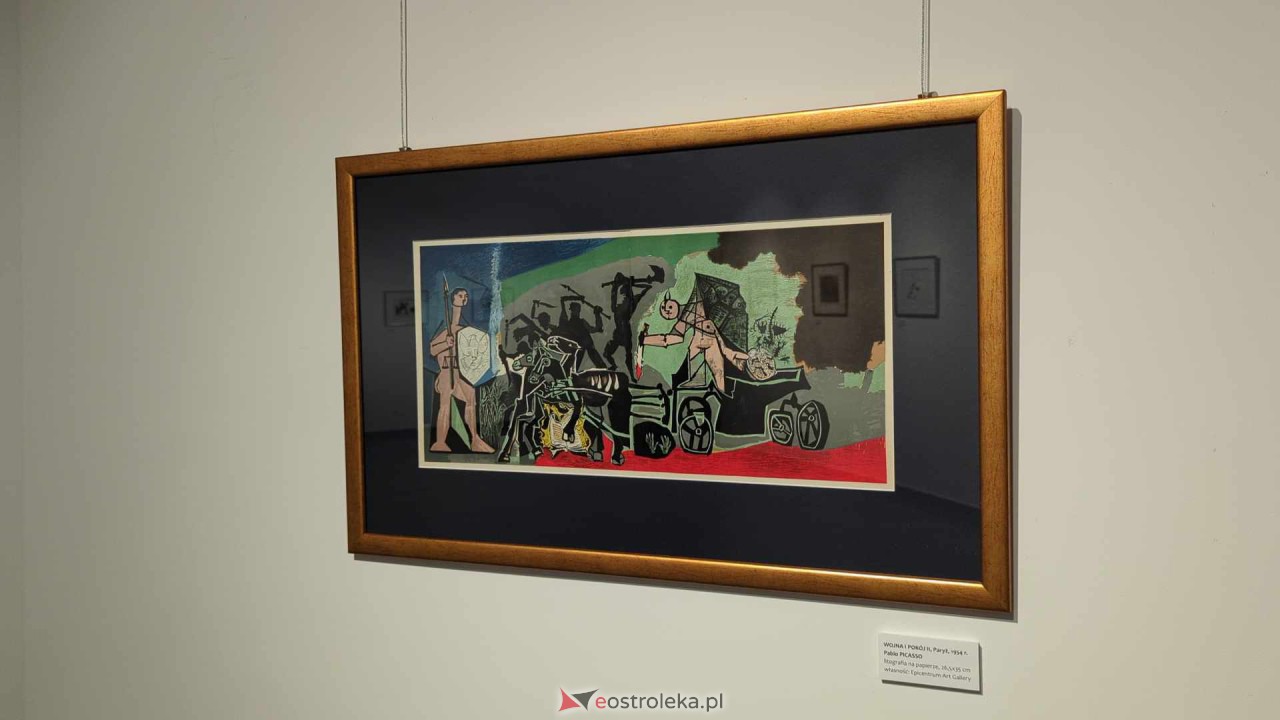 Wernisaż wystawy litografii Pablo Picasso w Galerii Ostrołęka [15.02.2024] - zdjęcie #4 - eOstroleka.pl