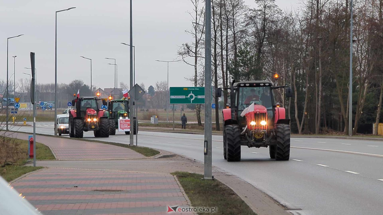 Protest rolników w Ostrołęce [21.02.2024] - zdjęcie #31 - eOstroleka.pl