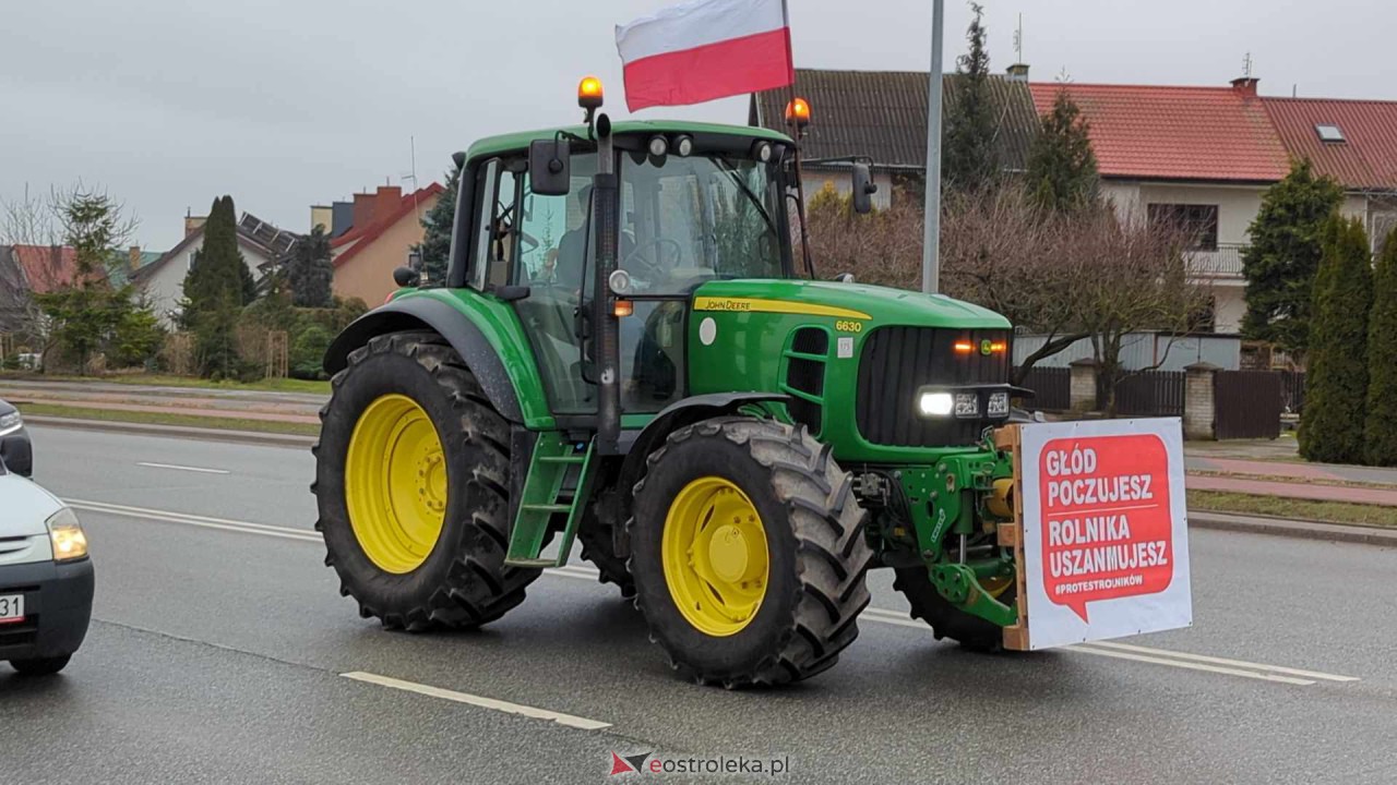Protest rolników w Ostrołęce [21.02.2024] - zdjęcie #35 - eOstroleka.pl