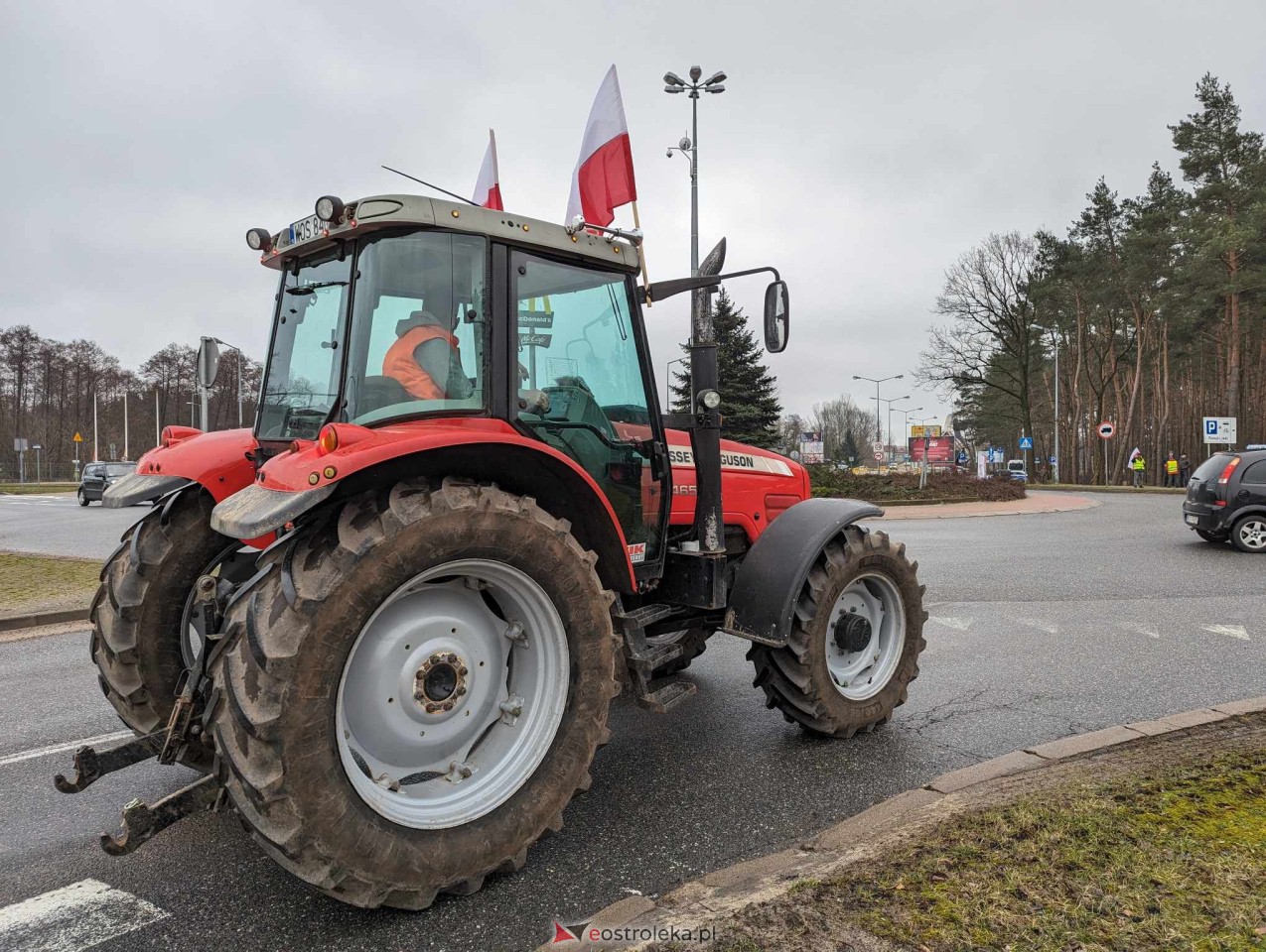 Protest rolników w Ostrołęce [21.02.2024] - zdjęcie #6 - eOstroleka.pl