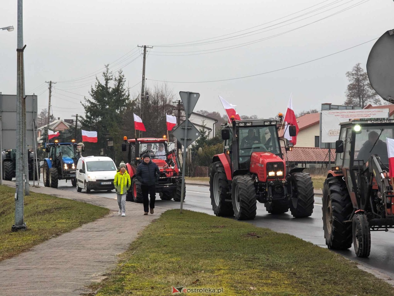 Protest rolników w Ostrołęce [21.02.2024] - zdjęcie #8 - eOstroleka.pl