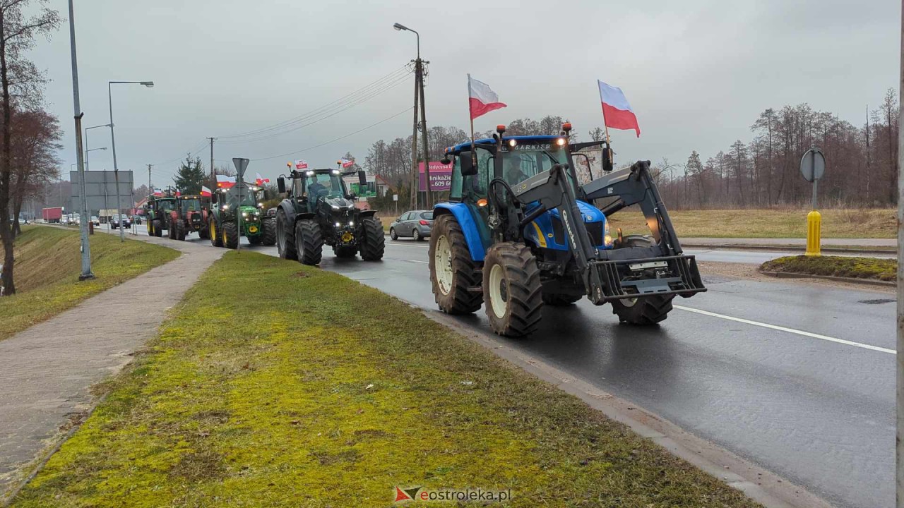 Protest rolników w Ostrołęce [21.02.2024] - zdjęcie #21 - eOstroleka.pl