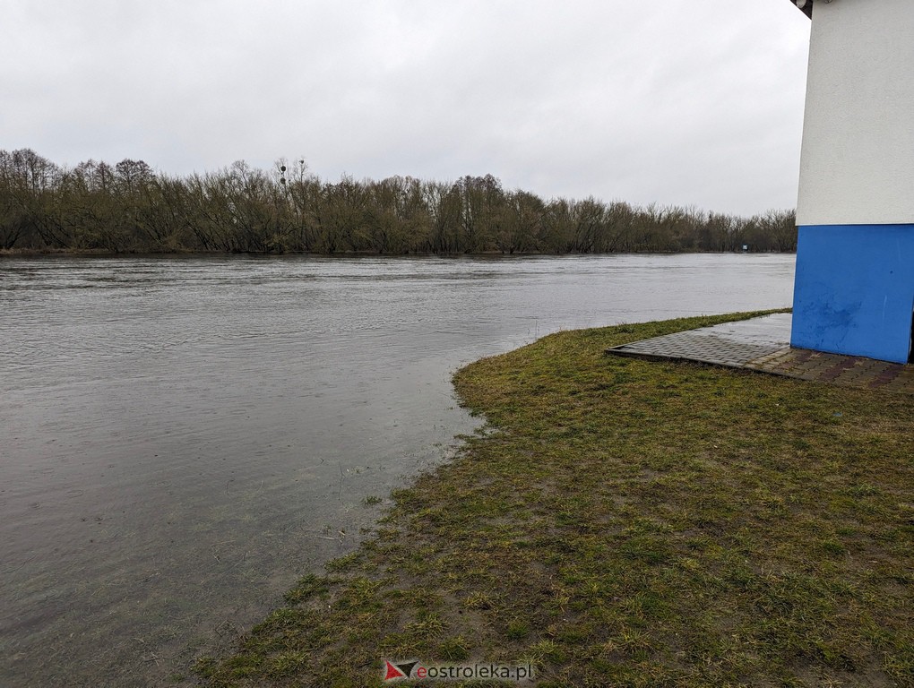 Rzeka Narew w Ostrołęce [21.02.2024] - zdjęcie #4 - eOstroleka.pl