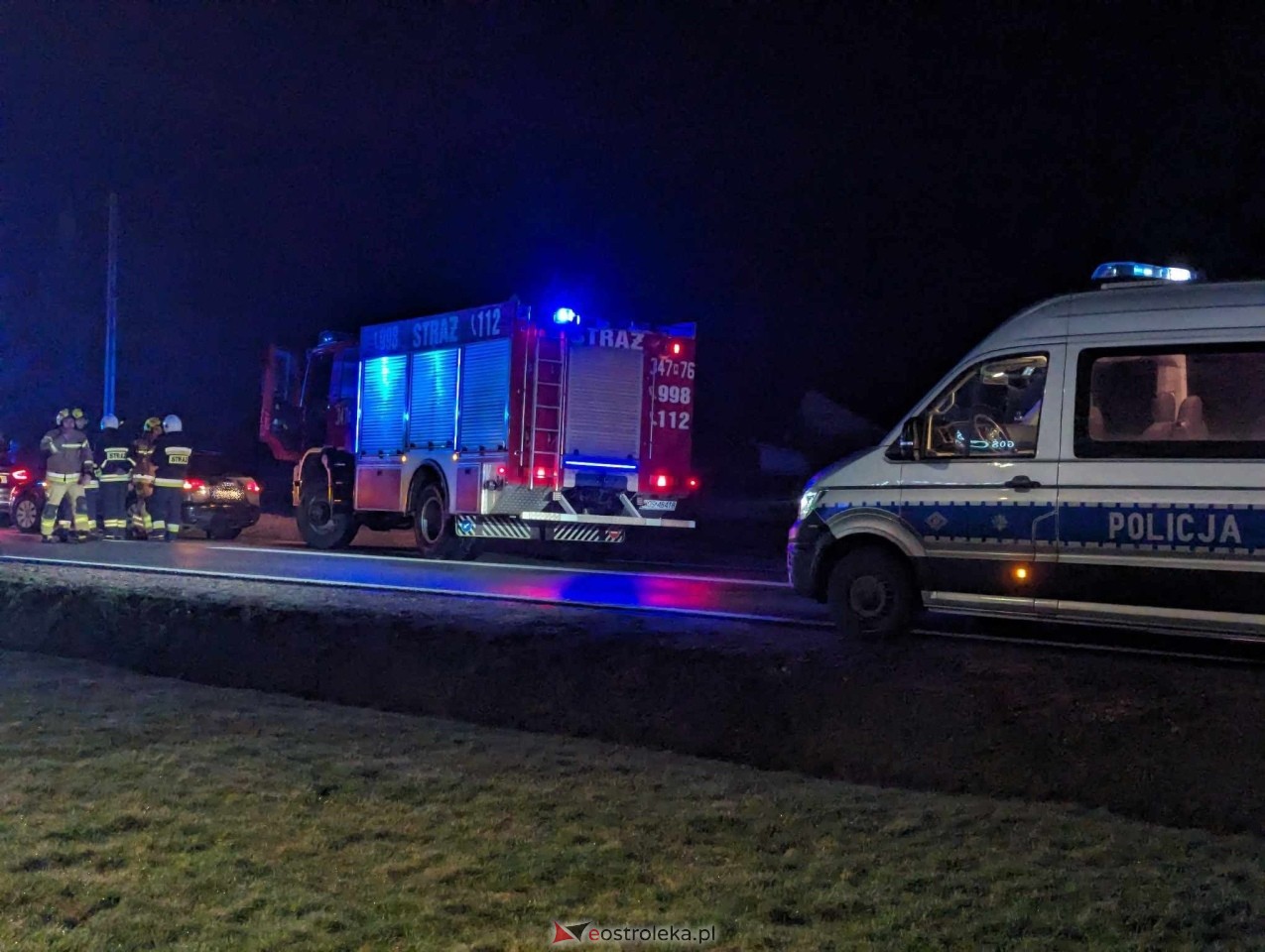 Śmiertelny wypadek w Antoniach na DK-53 [28.02.2024] - zdjęcie #10 - eOstroleka.pl