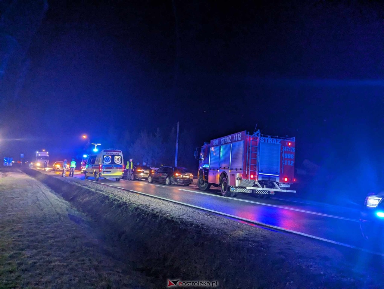Śmiertelny wypadek w Antoniach na DK-53 [28.02.2024] - zdjęcie #13 - eOstroleka.pl