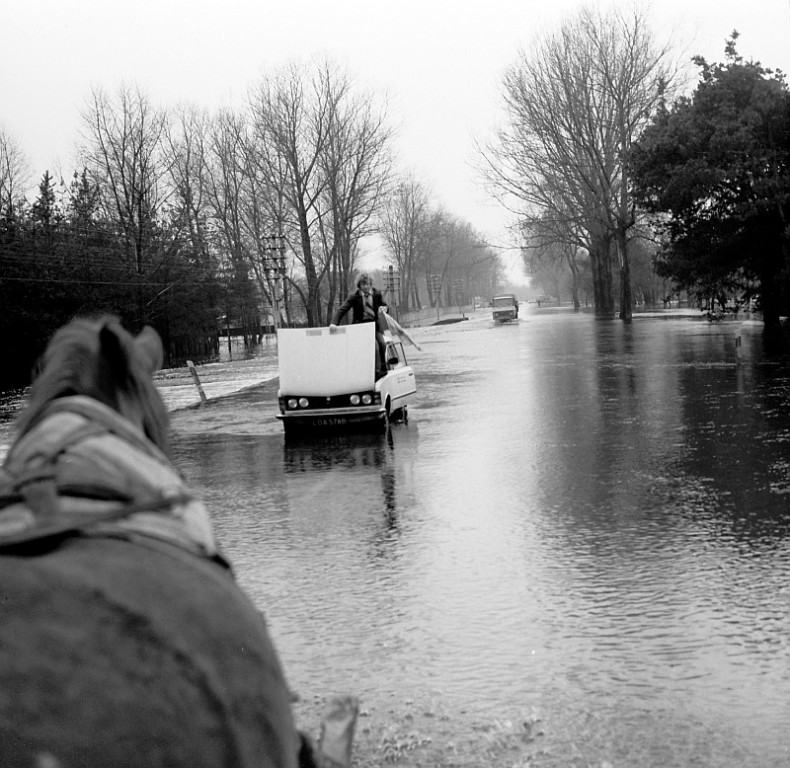 E. Gierek i W. Jaruzelski w Ostrołęce - powódź 1979r - zdjęcie #188 - eOstroleka.pl