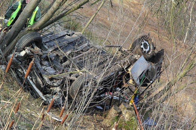Wypadek pod Miastkowem [02.12.2012] - zdjęcie #16 - eOstroleka.pl