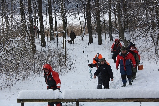 Mistrzostwa w wędkowaniu podlodowym na jeziorze Rekowym [20.01.2013] - zdjęcie #12 - eOstroleka.pl
