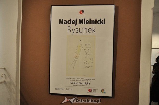 Wystawa Macieja Mielnickiego pt. „Rysunek” [06.03.2014] - zdjęcie #1 - eOstroleka.pl
