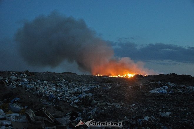 Płonie wysypisko śmieci przy ulicy Turskiego w Ostrołęce [31.03.2014] - zdjęcie #27 - eOstroleka.pl
