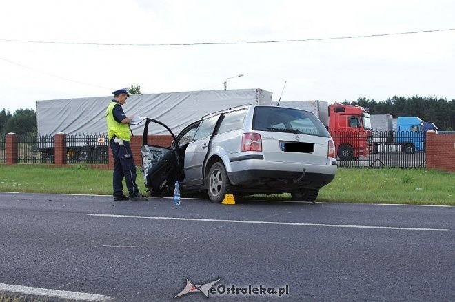 Wypadek w Teodorowie: DK-61 zablokowana [15.07.2014] - zdjęcie #2 - eOstroleka.pl