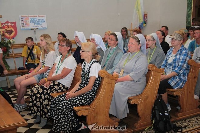 Piesza ełcka pielgrzymka na Jasną Górę zawitała do Ostrołęki [31.07.2014] - zdjęcie #16 - eOstroleka.pl