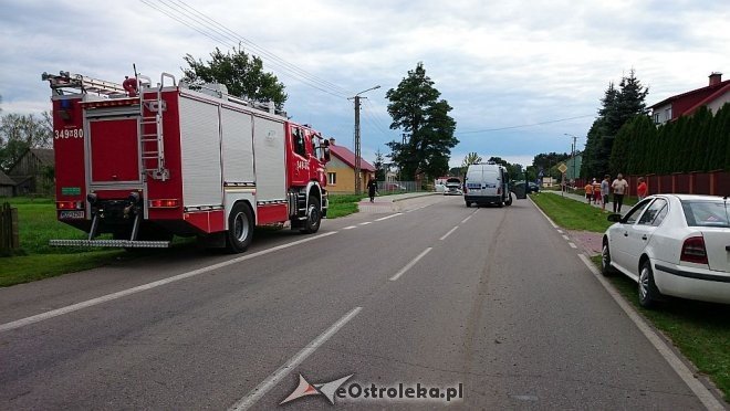 Wypadek w Damiętach [18.08.2014] - zdjęcie #1 - eOstroleka.pl