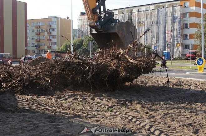 Nietypowa operacja koparką w samym centrum Ostrołęki [30.09.2014] - zdjęcie #32 - eOstroleka.pl