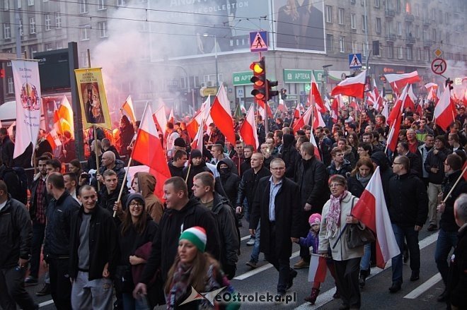 Marsz Niepodległości 2014 [11.11.2014] - zdjęcie #35 - eOstroleka.pl
