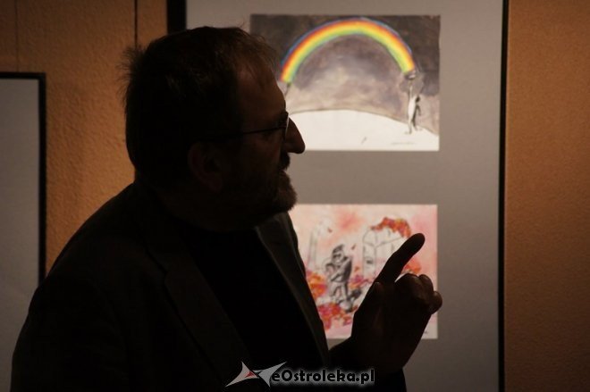 Wernisaż wystawy rysunków Moniki Janowskiej (14.11.2014) - zdjęcie #39 - eOstroleka.pl