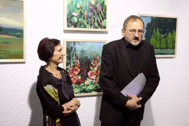 Wernisaż wystawy VIII Kurpiowskiego Pleneru Malarsko-Literackiego [12.12.2014] - zdjęcie #18 - eOstroleka.pl