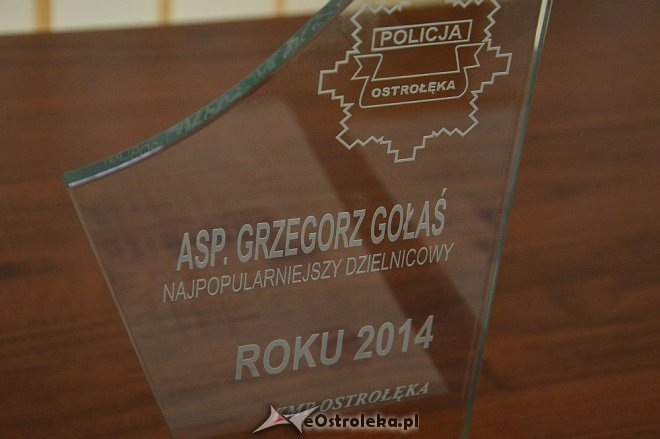 Grzegorz Gołaś Najpopularniejszym Dzielnicowym Roku 2014 [ZDJĘCIA] - zdjęcie #2 - eOstroleka.pl