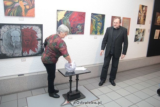 Finisaż wystawy Ostrołęckiego Przeglądu Twórczości Plastycznej [29.01.2015] - zdjęcie #19 - eOstroleka.pl