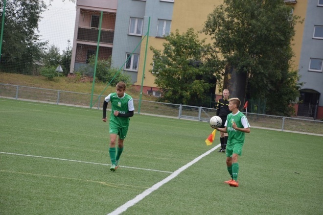 Liga wojewódzka juniorów: Korona Ostrołęka - Żyrardowianka [12.09.2015] - zdjęcie #9 - eOstroleka.pl