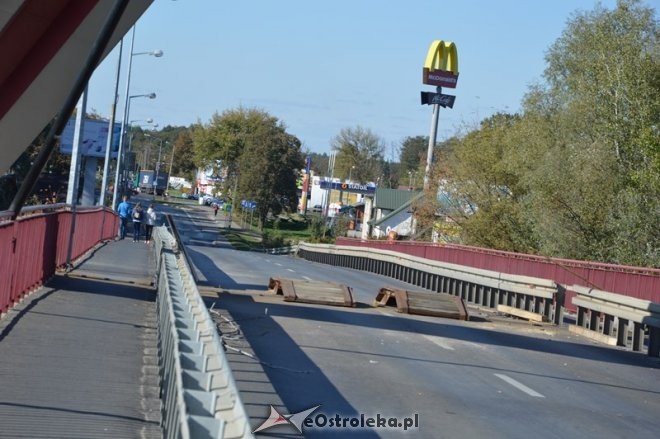Remont nowego mostu - wyjazd z Ostrołęki [10.10.2015] - zdjęcie #5 - eOstroleka.pl