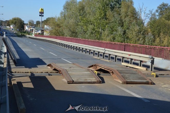 Remont nowego mostu - wyjazd z Ostrołęki [10.10.2015] - zdjęcie #7 - eOstroleka.pl