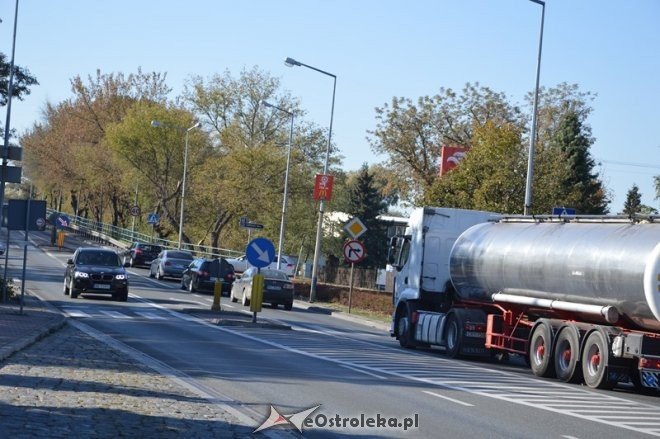 Remont nowego mostu - wyjazd z Ostrołęki [10.10.2015] - zdjęcie #19 - eOstroleka.pl