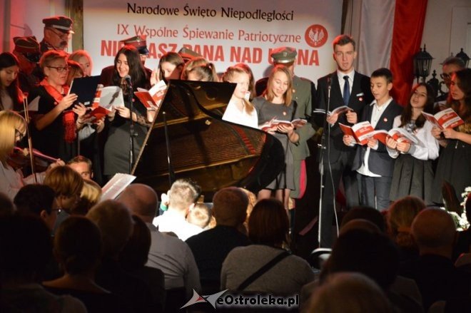 Śpiewanie pieśni patriotycznych w Ostrołęce [11.11.2015] - zdjęcie #3 - eOstroleka.pl