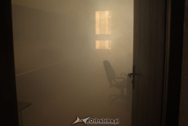 Pożar i ewakuacja w ostrołęckiej komendzie policji [25.11.2015] - zdjęcie #8 - eOstroleka.pl