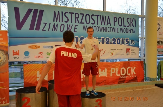 Karol Bojarski na Mistrzostwach Polski w ratownictwie wodnym [16.12.2015] - zdjęcie #12 - eOstroleka.pl