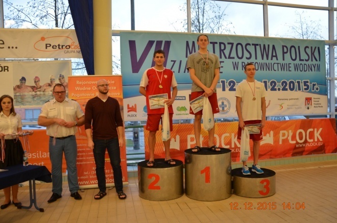 Karol Bojarski na Mistrzostwach Polski w ratownictwie wodnym [16.12.2015] - zdjęcie #13 - eOstroleka.pl