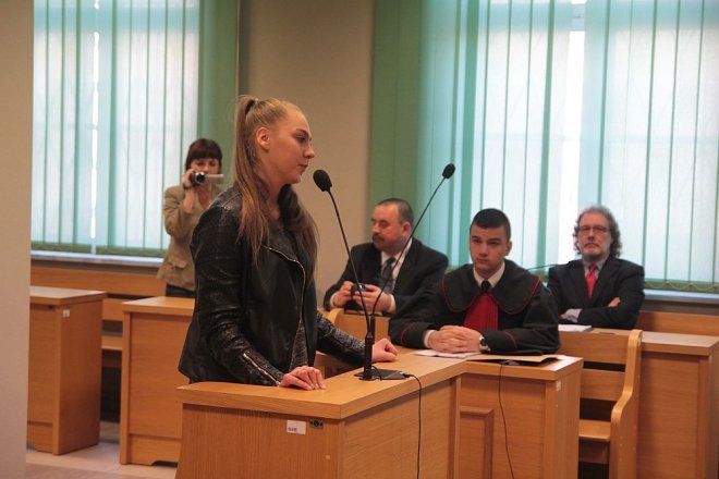 Pozorowana rozprawa w Sądzie Okręgowym w Ostrołęce [02.04.2016] - zdjęcie #28 - eOstroleka.pl