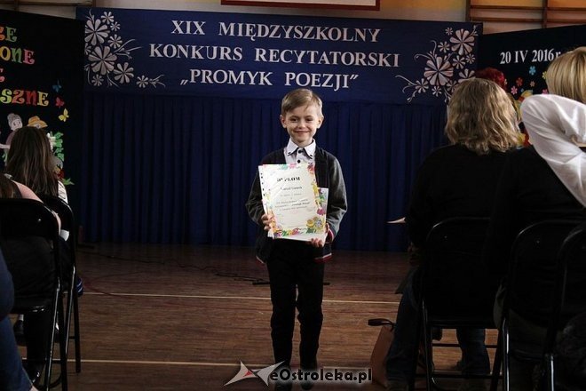 XIX Międzyszkolny Konkurs Recytatorski „Promyk Poezji” [26.04.2016] - zdjęcie #41 - eOstroleka.pl