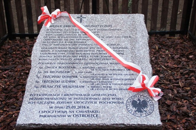 Odsłonięcie tablicy pamiątkowej na mogile Żołnierzy Wyklętych w Łodziskach [WIDEO, ZDJĘCIA] - zdjęcie #2 - eOstroleka.pl