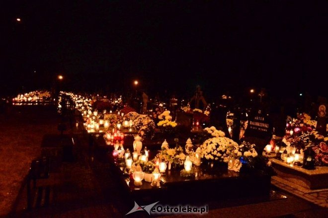 Wszystkich Świętych: Cmentarz nocą [01.11.2016] - zdjęcie #18 - eOstroleka.pl