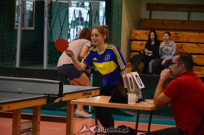 Mistrzostwa Ostrołęki szkół średnich w tenisie stołowym kobiet [01.12.2016] - zdjęcie #21 - eOstroleka.pl