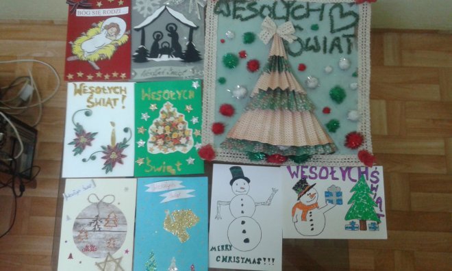 Młodzież z internatu ZSZ nr 2 w Ostrołęce autorami najpiękniejszych kartek świątecznych [ZDJĘCIA] - zdjęcie #1 - eOstroleka.pl