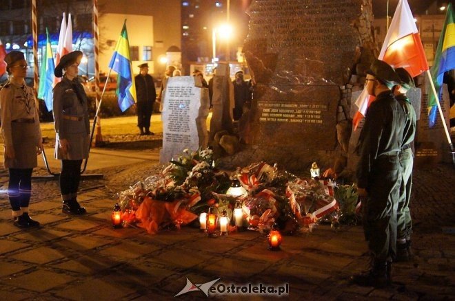 Miejskie obchody Narodowego Dnia Pamięcie Żołnierzy Wyklętych w Ostrołęce [01.03.2017] - zdjęcie #64 - eOstroleka.pl